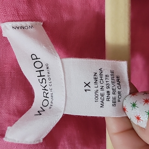 Workshop Republic Linen Button Down shirt - Picture 2 of 6